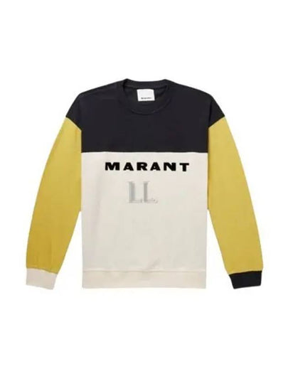 Afton Logo Cotton Sweatshirt Yellow - ISABEL MARANT - BALAAN 2