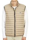 Loom Woven Chambers Recycled Nylon Down Padding Vest Dove Grey - STONE ISLAND - BALAAN 3