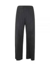 Pleated Straight Pants Black - ISSEY MIYAKE - BALAAN 1