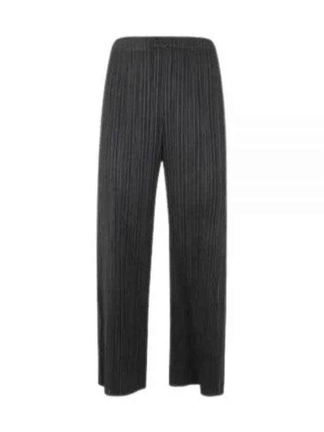 Pleated Straight Pants Black - ISSEY MIYAKE - BALAAN 2