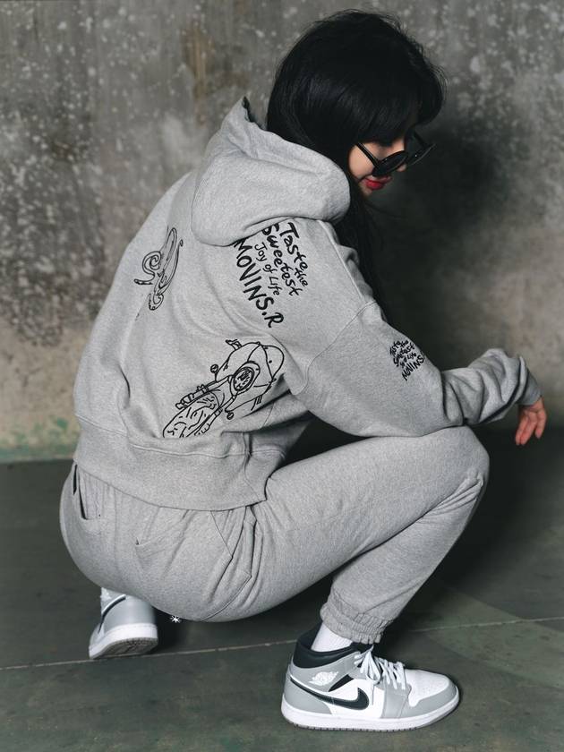 Penna Primavera Sweat Hoodie Grey - MOVINS.R - BALAAN 4