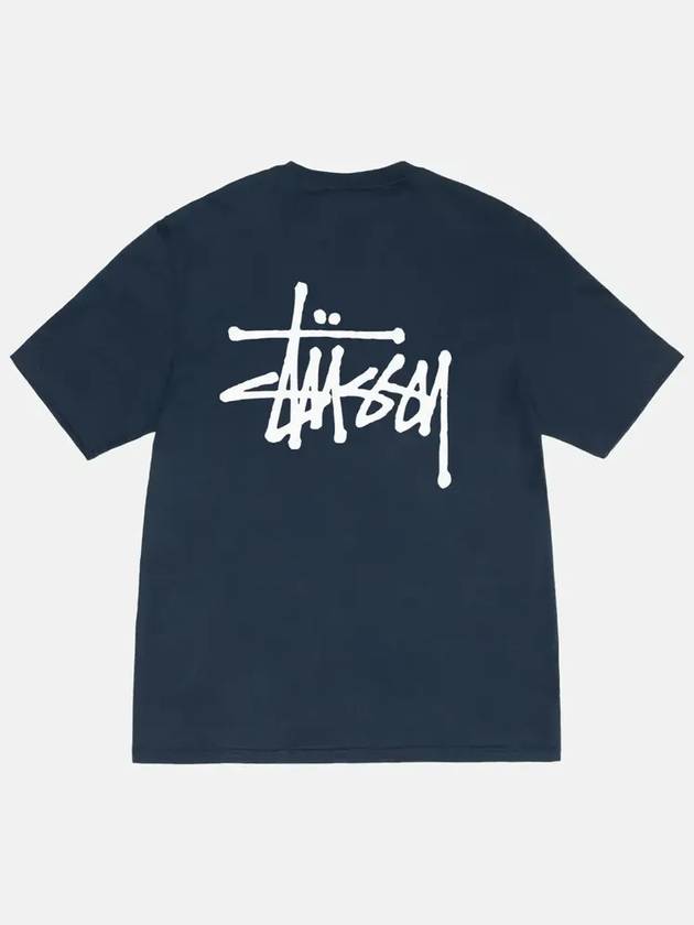 Basic short sleeve t shirt navy - STUSSY - BALAAN 2