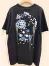 Cotton Logo Floral Short Sleeve T-Shirt Black - GIVENCHY - BALAAN.