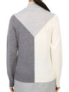 Color Block Merino Wool Quarter Zip Sweater Gray - G/FORE - BALAAN 5