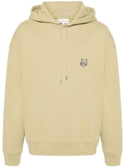 Bold Fox Head Patch Comfort Hoodie Mustard Green - MAISON KITSUNE - BALAAN 2