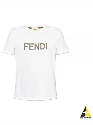 Cotton T Shirts FS725 4AS8G F0ZNM - FENDI - BALAAN 1