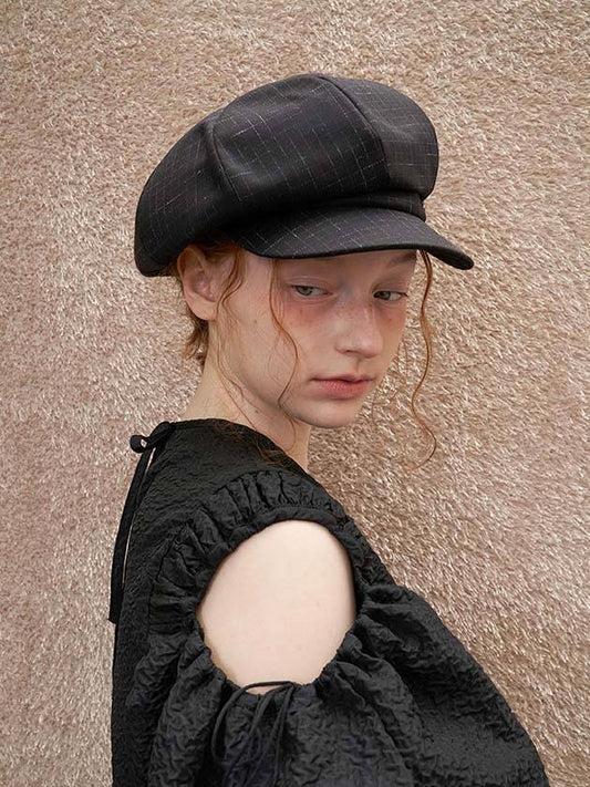 Classic Newsboy Black Wool - BROWN HAT - BALAAN 2