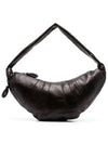 Croissant Large Cross Bag Dark Chocolate - LEMAIRE - BALAAN 2