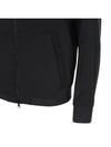 Men's Wappen Patch Softshell Zip Up Hoodie Black - STONE ISLAND - BALAAN 5