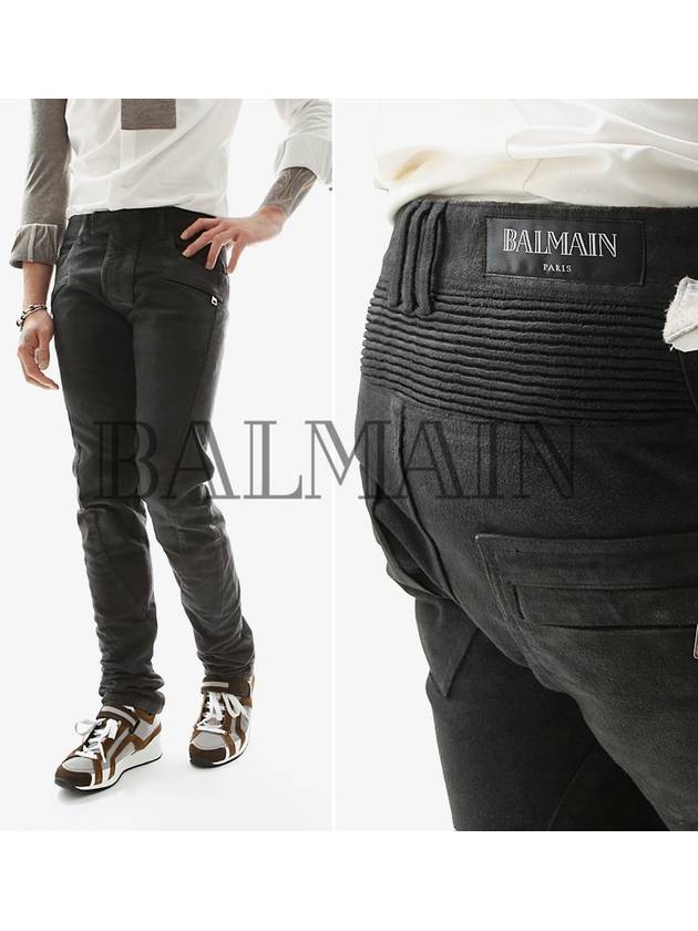 Twist Biker Jeans Grey - BALMAIN - BALAAN 2