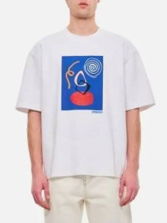 Le Cuadro Arty Painting Short Sleeve T-Shirt White - JACQUEMUS - BALAAN 2