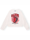 Isoli Raglan Strawberry Sweatshirt Vanilla Ice - GANNI - BALAAN 2