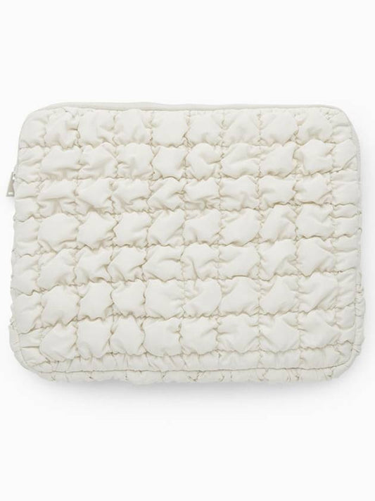 Quilted Laptop Clutch Bag Offwhite - COS - BALAAN 2