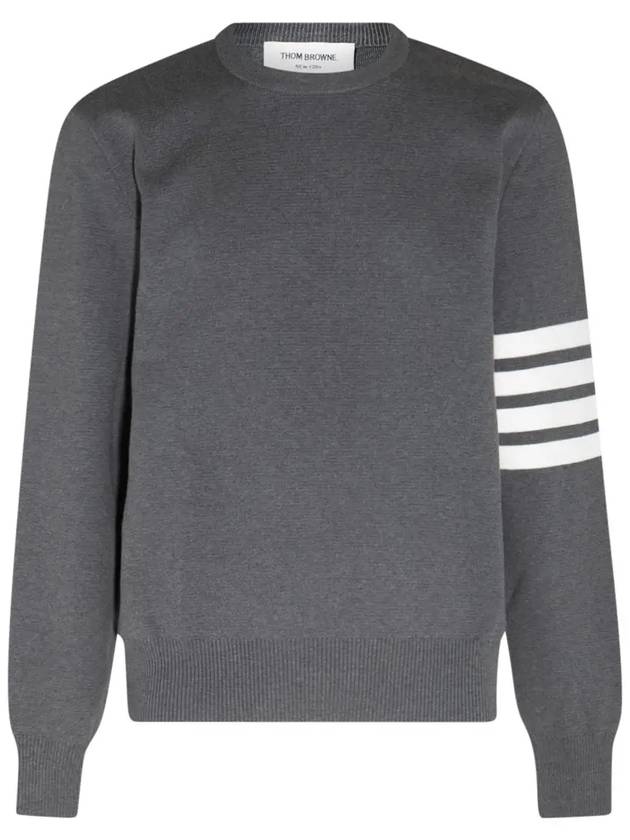 4 bar stripe Milanese stitch knit - THOM BROWNE - BALAAN 1