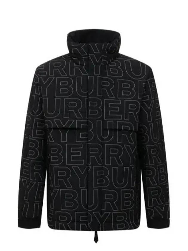 Logo Packaway Hooded Padding Black - BURBERRY - BALAAN 2