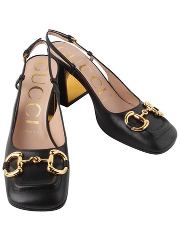 643892 Horsebit mid heel slingback pumps size 36 34285Y - GUCCI - BALAAN 1