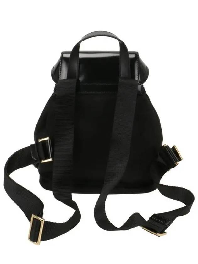 Medium Re-Nylon Brushed Leather Backpack Black - PRADA - BALAAN 4