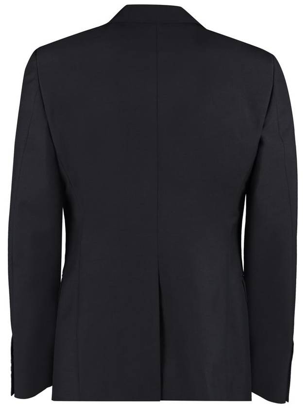 Men's Single Button Blazer Jacket Black - ALEXANDER MCQUEEN - BALAAN 3