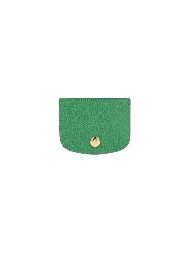 Epure Leather Card Holder Green - LONGCHAMP - BALAAN 2