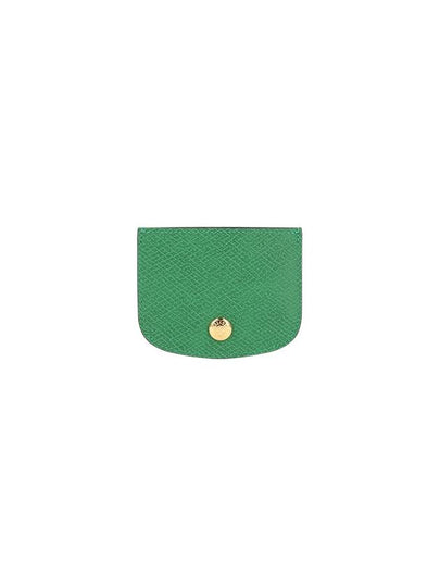 Epure Leather Card Holder Green - LONGCHAMP - BALAAN 2