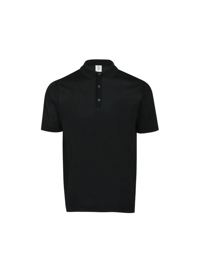 Knit Polo Shirt Black - SOLEW - BALAAN 2