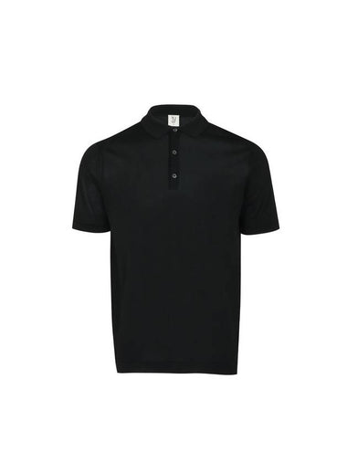 Premium Short Sleeve Knit Top Black - SOLEW - BALAAN 1