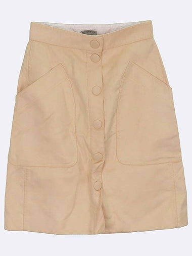 544932VD6R0 Light beige color button decoration women s skirt size 38 - BOTTEGA VENETA - BALAAN 1