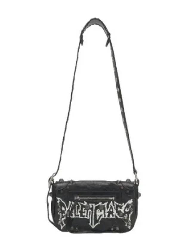 Le Cagol Men Metal Flap Shoulder Bag Black - BALENCIAGA - BALAAN 1