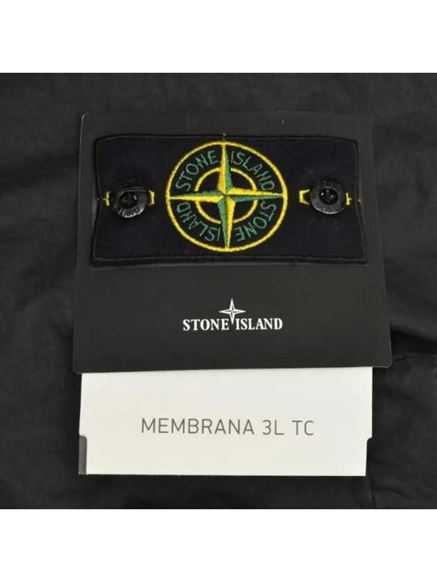 Membrana 3L TC Hooded Jacket Black - STONE ISLAND - BALAAN 4