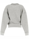 High Neck Half Zip Up Sweatshirt SW0093FA A1M07E GYWH - ISABEL MARANT - BALAAN 3