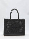 Ella Hand Crocheted Tote Bag Black - TORY BURCH - BALAAN 1