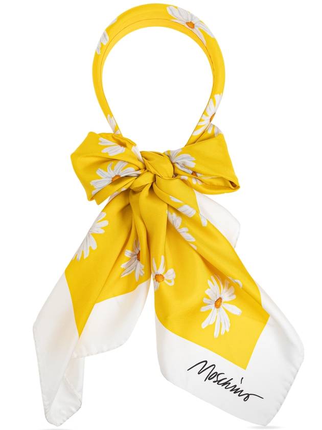 Moschino Headband With Scarf, Women's, Yellow - MOSCHINO - BALAAN 3