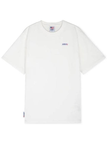 Men s Logo White Short Sleeve T Shirt TSIM 401W - AUTRY - BALAAN 1