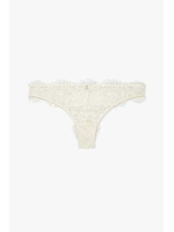 UNDERWEAR Women s Flower Lace Brazilian Briefs Cream - EMPORIO ARMANI - BALAAN 1