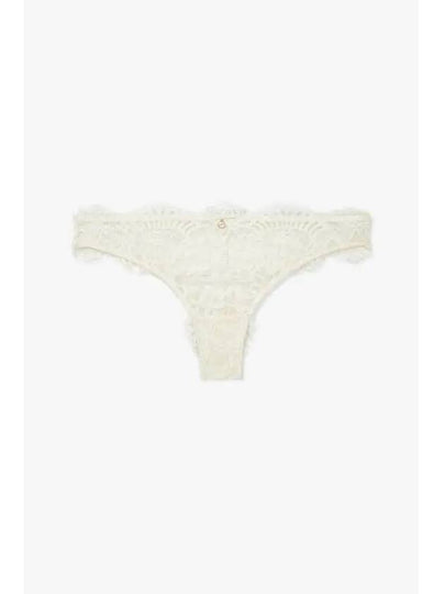 UNDERWEAR Women s Flower Lace Brazilian Briefs Cream - EMPORIO ARMANI - BALAAN 1