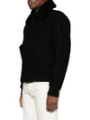 Shearling Collar Jacket Black - AMI - BALAAN 6