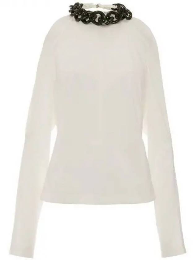 Chain neck cutout shoulder blouse 271427 - JW ANDERSON - BALAAN 1