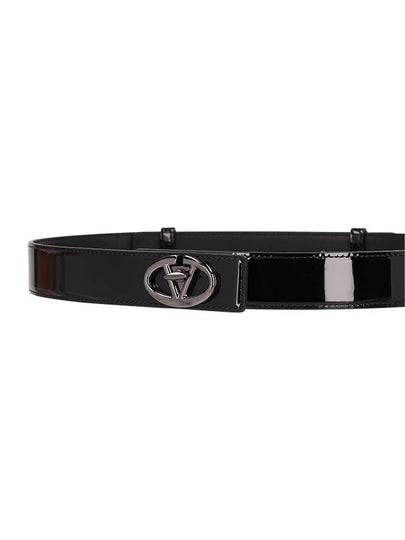 THE BOLD EDITION VLOGO BELT IN PATENT - VALENTINO - BALAAN 2