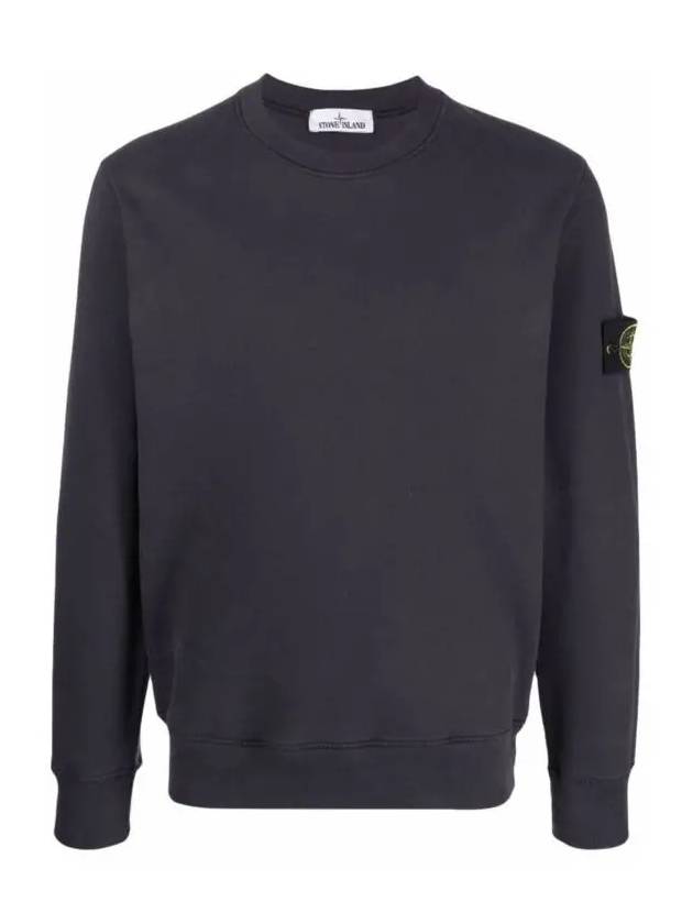 Wappen Patch Crewneck Sweatshirt Dark Blue - STONE ISLAND - BALAAN 3