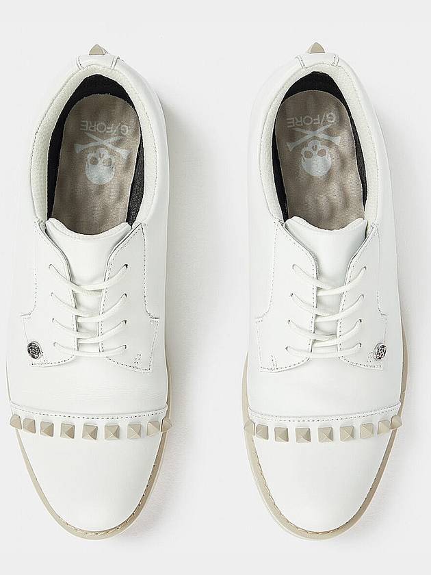 Studded Cap Toe Gallivanter Golf Shoes White - G/FORE - BALAAN 3