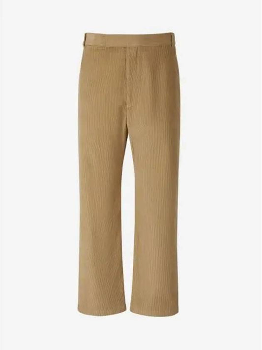 Men's Corduroy Straight Pants Beige - THOM BROWNE - BALAAN 2