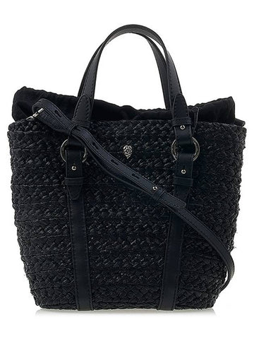 Women s Finimil Bridle Raffia Tote Bag BAG51190 CHARCOAL BLACK - HELEN KAMINSKI - BALAAN 1