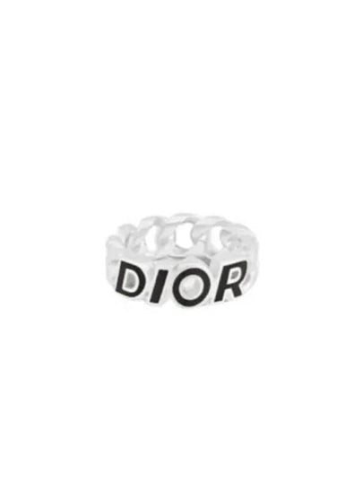 Italic Chain Link Ring Silver - DIOR - BALAAN 2