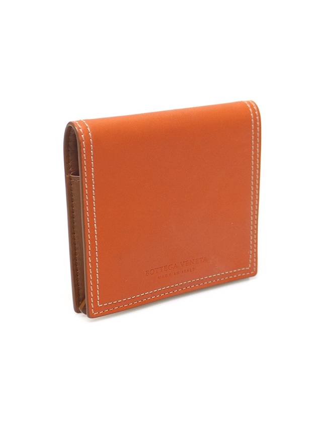 Women s Bottega Veneta Orange Napa Card Holder Case gt wallet business Gangbuk used luxury goods - BOTTEGA VENETA - BALAAN 3