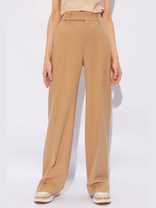 Signature Leg Straight Pants Beige - CHLOE - BALAAN 4