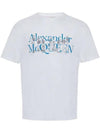 Skeleton Logo Short Sleeve T-Shirt White - ALEXANDER MCQUEEN - BALAAN 1