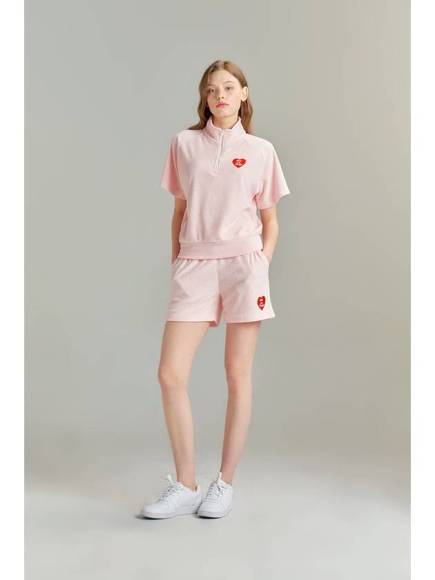 Give Me Buddy Terry Short Pants Pink - GOXO - BALAAN 1