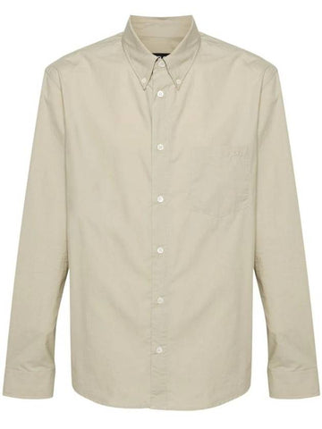 Edouard Long Sleeve Shirt Beige - A.P.C. - BALAAN 1