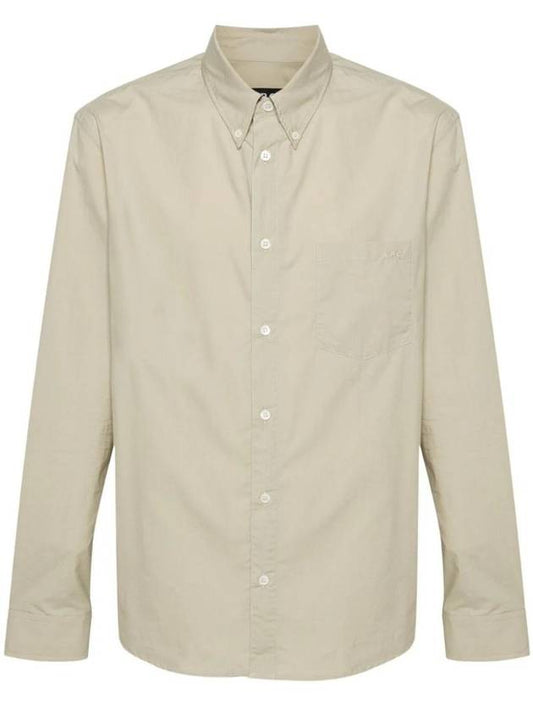 Edouard Long Sleeve Shirt Beige - A.P.C. - BALAAN 1