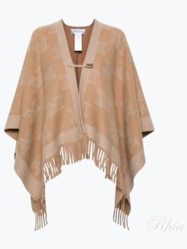 Phrine 24736091 007 24736091600 Wool Poncho - MAX MARA - BALAAN 1